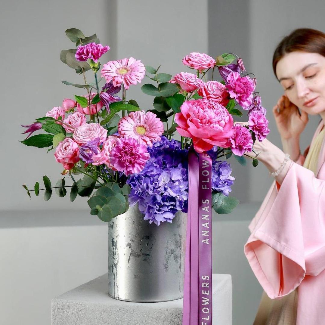 Композиция в банке Летний сад (в двух размерах)