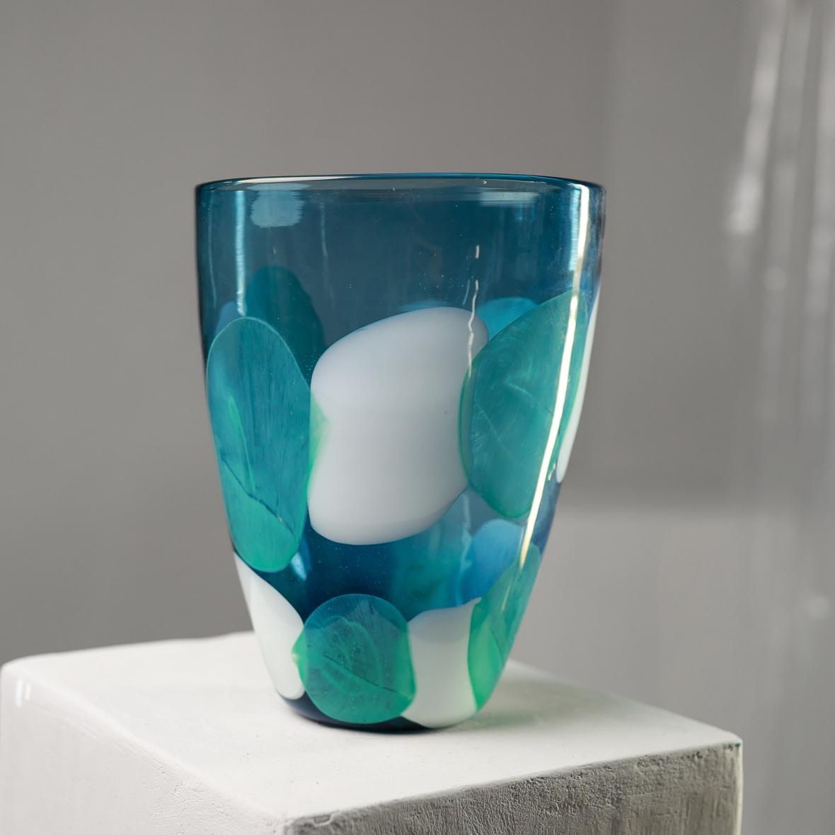 Ваза стеклянная Морской бриз