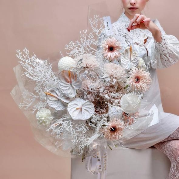 Букет Сердце покрытое инеем