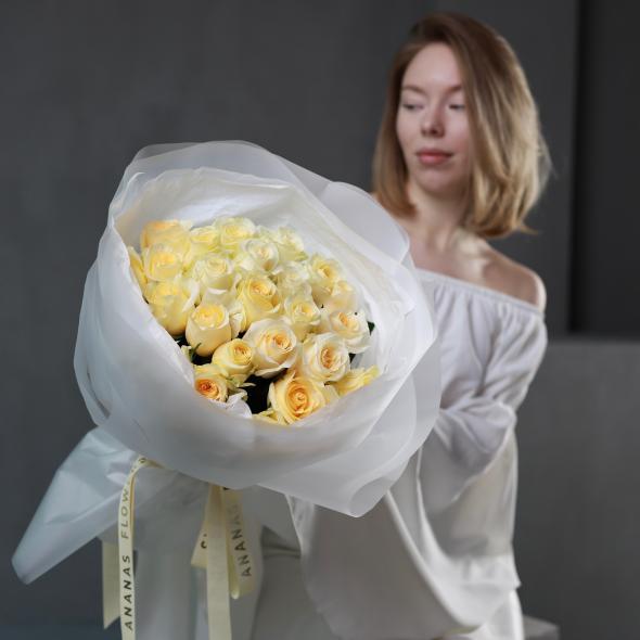 Монобукет из роз 40см