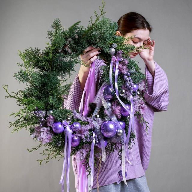 Новогодний венок из хвои Milk Новогодний венок из хвои Milk