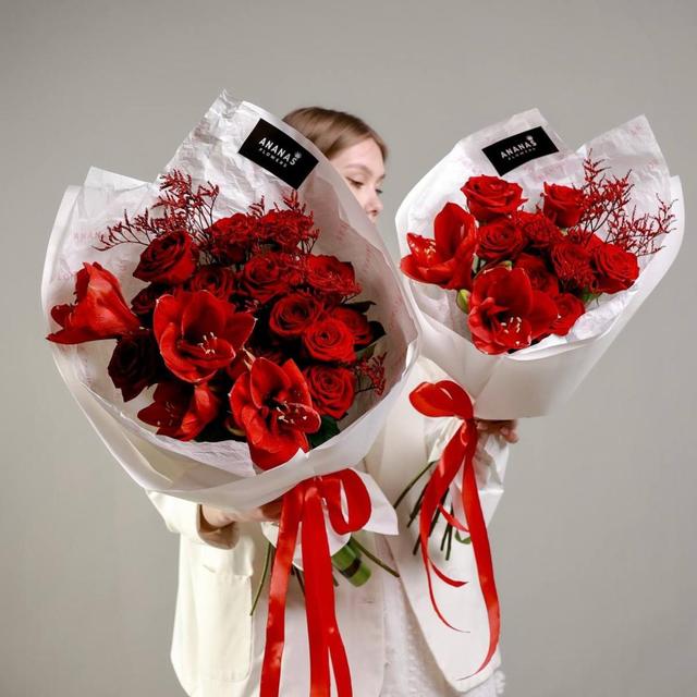 Букет Красный бархат (в двух размерах) Букет Красный бархат (в двух размерах)