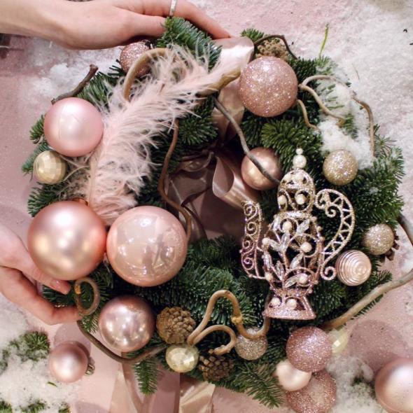 Новогодний венок из нобилиса Новогодний венок из нобилиса